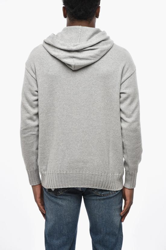  말로 후드 티셔츠 UXA287 FCB18 E2890 Gray - MALO