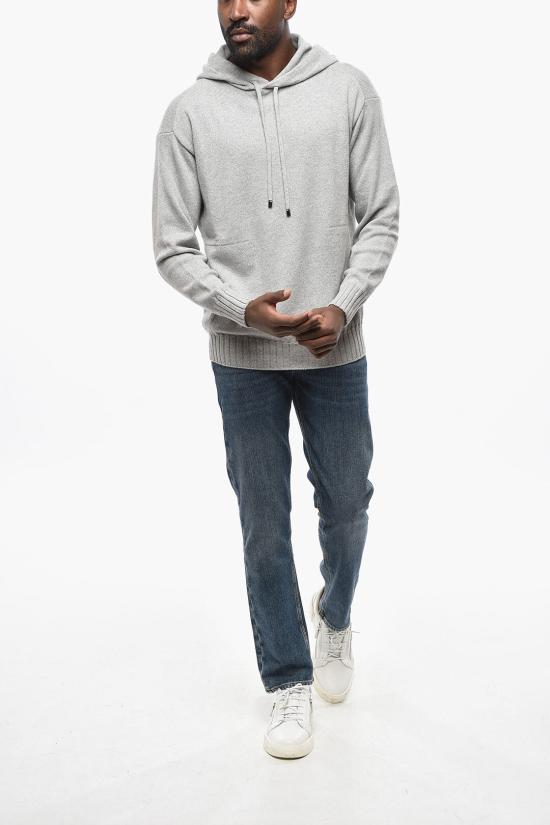  말로 후드 티셔츠 UXA287 FCB18 E2890 Gray - MALO