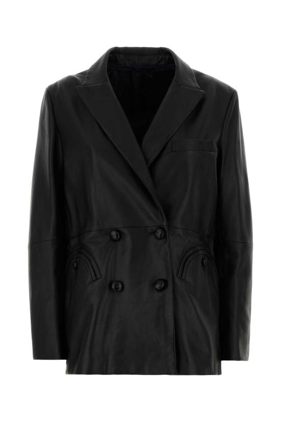 25FW 블레이즈 가죽 자켓 BZEND01VB N000 Black