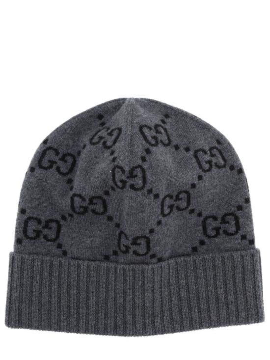 26FW 구찌 GG 캐시미어 자카드 비니 811392 4GABX1260 BLACK