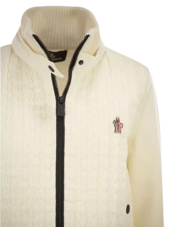 25FW 몽클레어 가디건 K20989B00014 M1131034 White - MONCLER