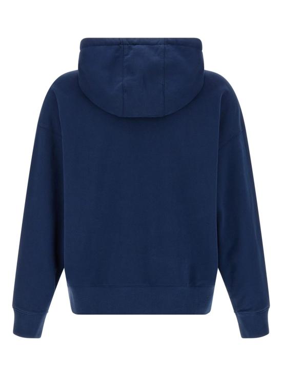 25FW 메종키츠네 드레스드 폭스 오버사이즈 후드 티셔츠 PM00707KM0340 0329 Blue - MAISON KITSUNE
