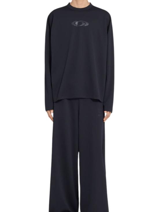 25FW MM6 X 살로몬 긴팔 티셔츠 SH0NH0020 M20139899 Black - MM6 X SALOMON