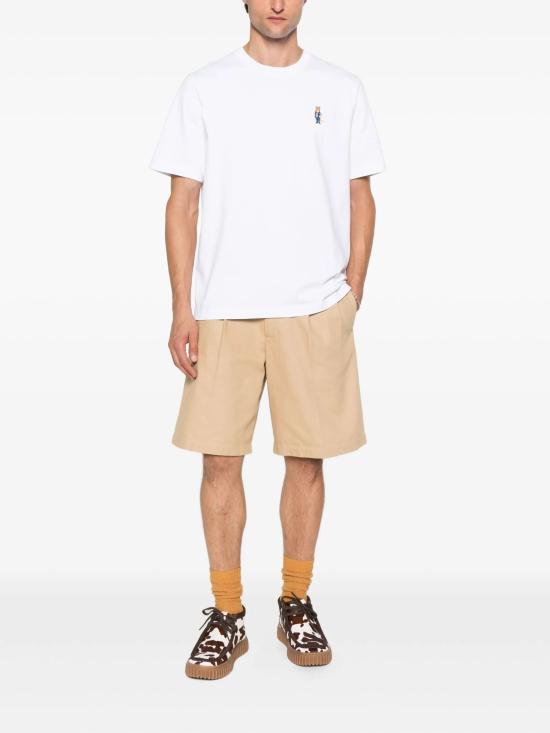 25FW 메종키츠네 드레스드 폭스 컴포트 티셔츠 PM00121KJ7025 P100 White - MAISON KITSUNE