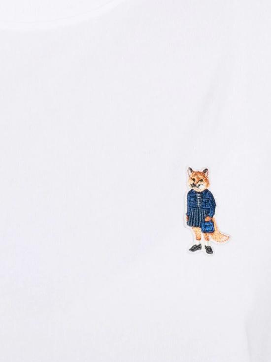 25FW 메종키츠네 드레스드 폭스 컴포트 티셔츠 PW00121KJ0119 P100 White - MAISON KITSUNE