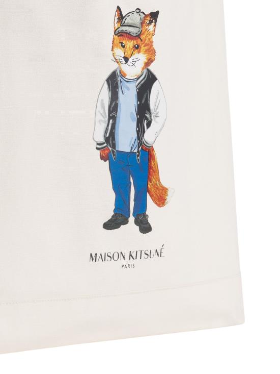 25FW 메종키츠네 드레스드 폭스 토트백 PM05107WW9042 P700 Beige - MAISON KITSUNE