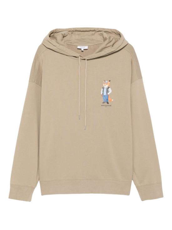 25FW 메종키츠네 드레스드 폭스 오버사이즈 후드 티셔츠 PM00707KM0340 0302 Beige
