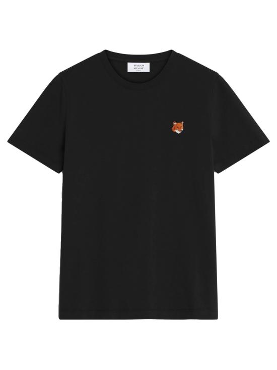 25FW 메종키츠네 폭스 헤드 레귤러 티셔츠 PW00113KJ7026 P199 Black