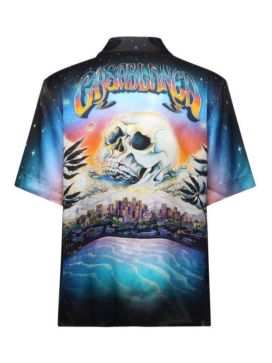 25SS 카사블랑카 반팔 셔츠 UMS25SH03 04 Red - CASABLANCA