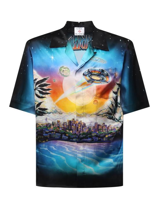 25SS 카사블랑카 반팔 셔츠 UMS25SH03 04 Red