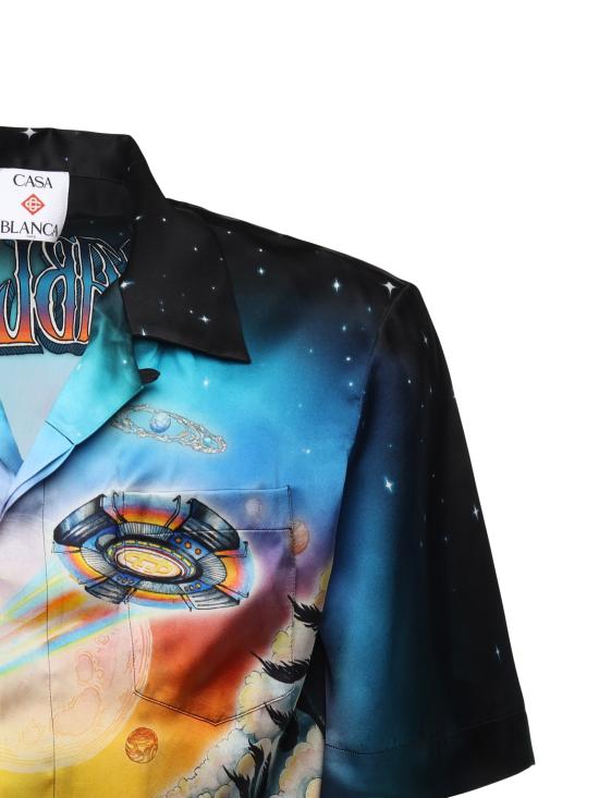 25SS 카사블랑카 반팔 셔츠 UMS25SH03 04 Red - CASABLANCA