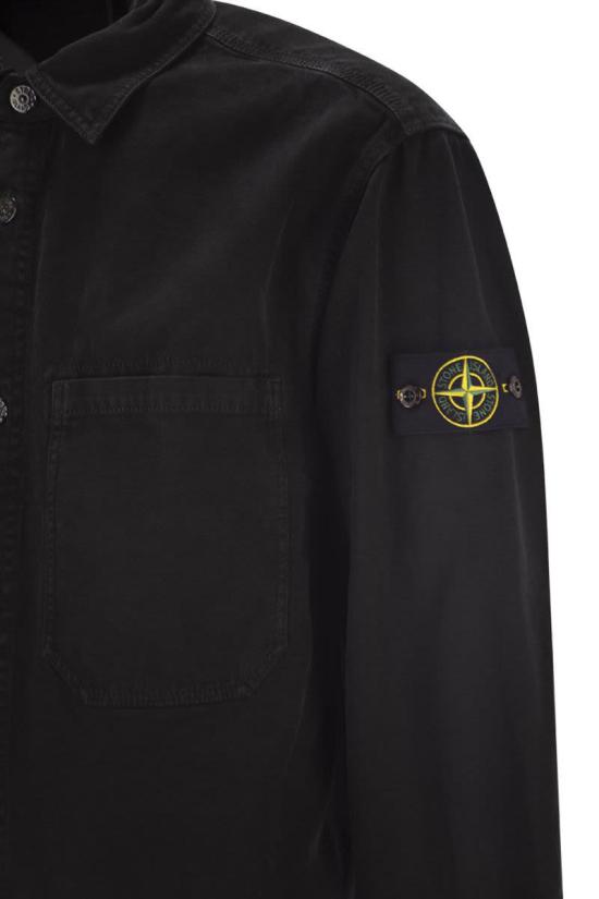 25FW 스톤 아일랜드 긴팔 셔츠 K2S151200025S0184 V0129 Black - STONE ISLAND