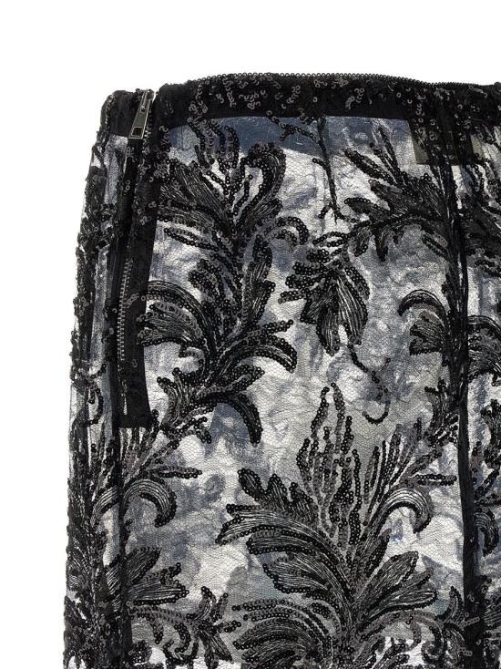 25FW 르 트윈스 스커트 MARIACRISTINALACEBLACK Black - LE TWINS