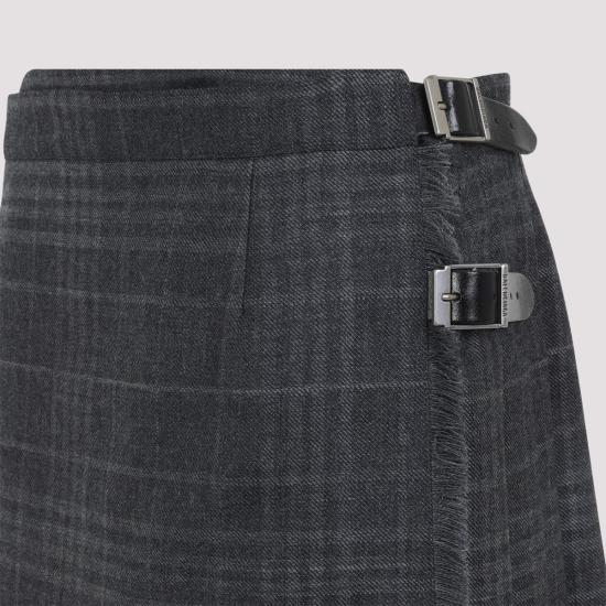 25FW 발렌시아가 숏 스커트 850673 TQT01 1240 GREY - BALENCIAGA