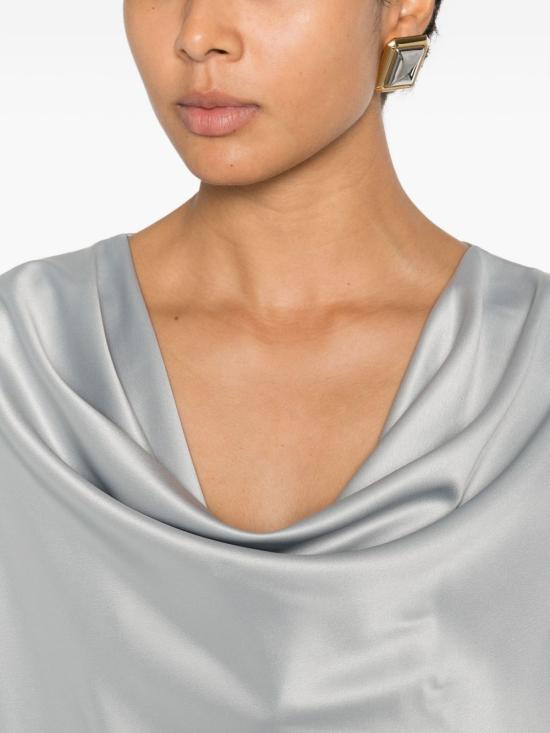 25FW 핑코 블라우스 FILIPA105961 A2YMII2 Grey - PINKO