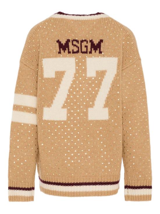 25FW [키즈] 엠에스지엠 가디건 F5MSJGCA081 MS049 Camel - MSGM