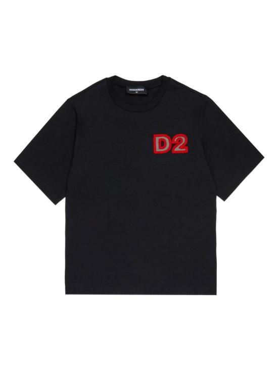 25FW [키즈] 디스퀘어드2 티셔츠 DQ2996 D00MM DQ900 Black