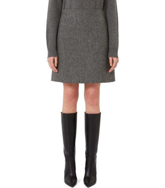 25FW 위켄드막스마라 숏 스커트 2525106022600 001 40 Grey - WEEKEND MAX MARA