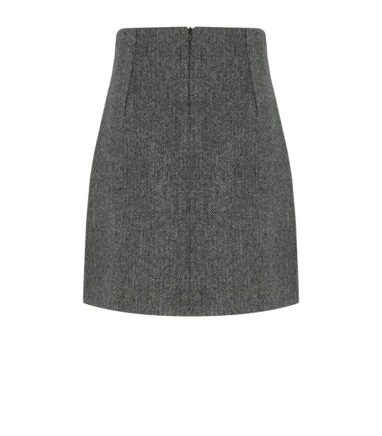25FW 위켄드막스마라 숏 스커트 2525106022600 001 40 Grey - WEEKEND MAX MARA