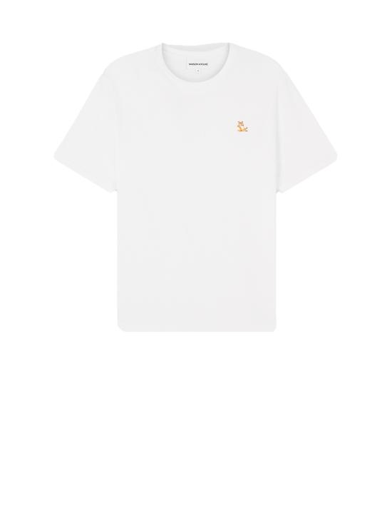 25SS 메종키츠네 칠랙스 폭스 패치 레귤러 티셔츠 LM00110KJ0008 P100 White