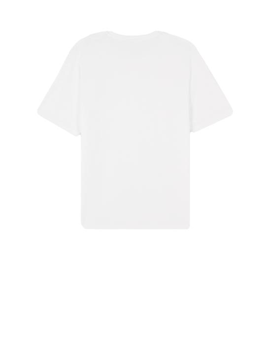 25SS 메종키츠네 칠랙스 폭스 패치 레귤러 티셔츠 LM00110KJ0008 P100 White - MAISON KITSUNE