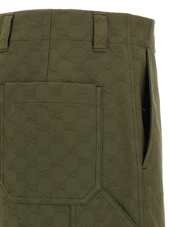 25FW 구찌 GG 캔버스 카고 숏 팬츠 814728ZAF4S3065 - GUCCI