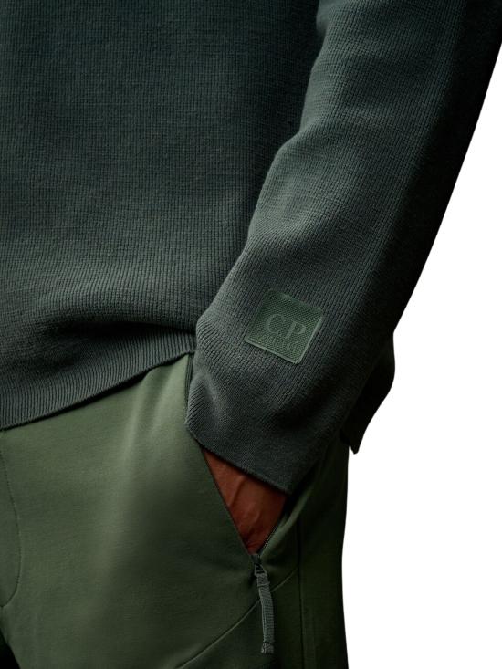 25FW 씨피 컴퍼니 가디건 19CLKN028A 110427A619 Green - C.P. COMPANY