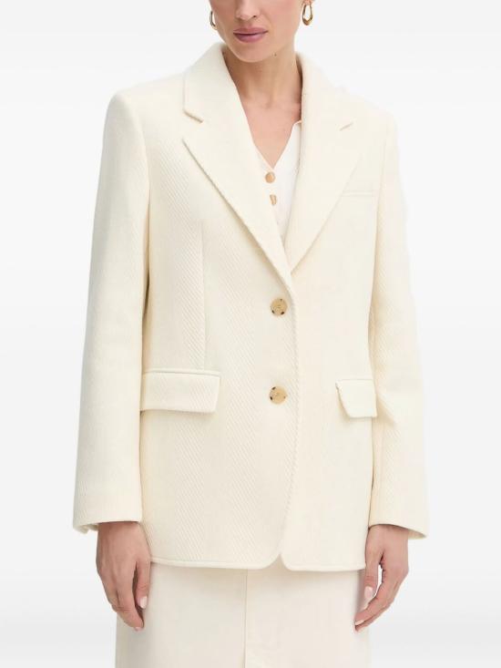 25FW 보스 수트 자켓 50543726 118 White - BOSS