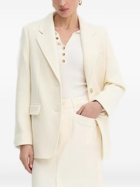 25FW 보스 수트 자켓 50543726 118 White - BOSS