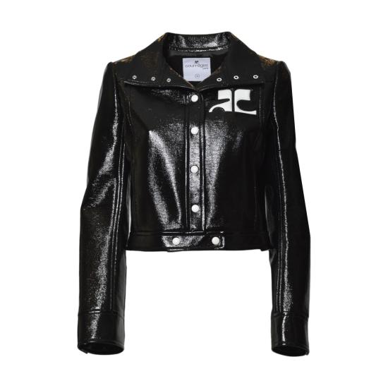 25FW 쿠레쥬 가죽 자켓 PERCBL005VY0014 9999 Black