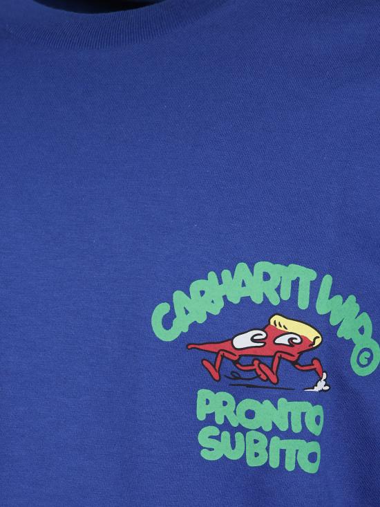 25FW 칼하트 WIP 반팔 티셔츠 I035195 391XX Blue - CARHARTT WIP