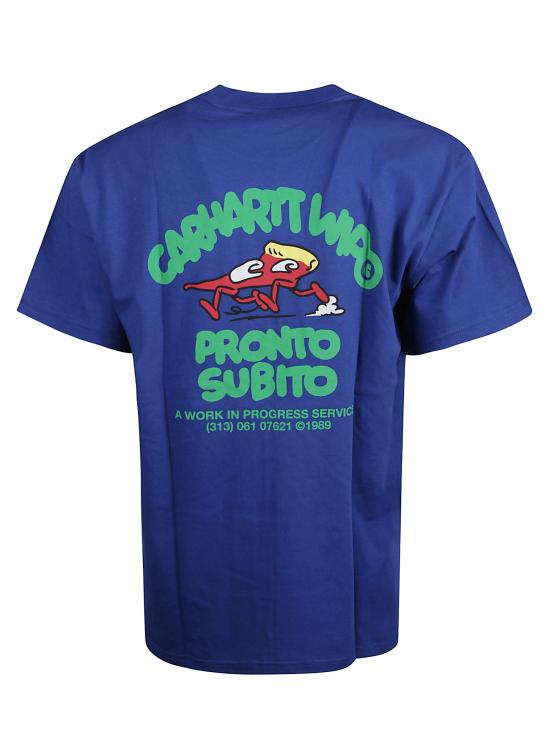 25FW 칼하트 WIP 반팔 티셔츠 I035195 391XX Blue - CARHARTT WIP