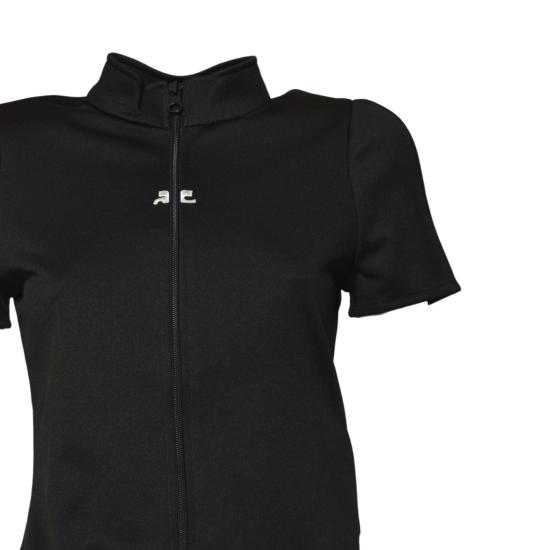 25FW 쿠레쥬 반팔 티셔츠 325JTO446JS0250 9999 Black - COURREGES