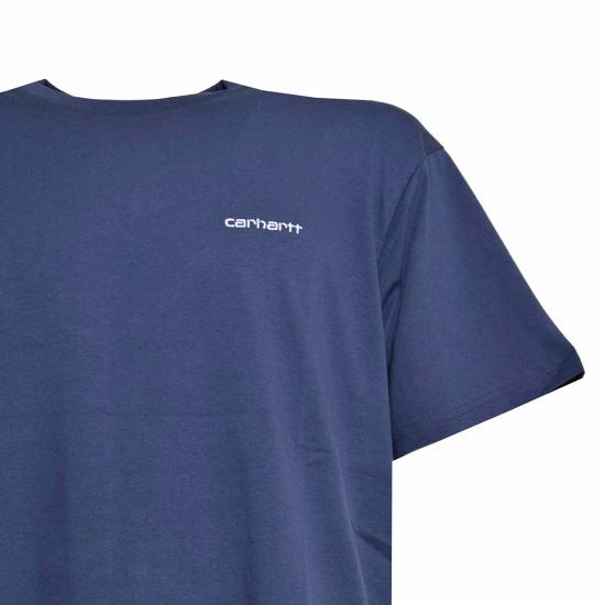 25FW 칼하트 WIP 반팔 티셔츠 I030435 981XX Blue - CARHARTT WIP