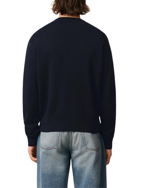 25FW 아미 ADC 울 V넥 가디건 HKC361 001414 Blue - AMI