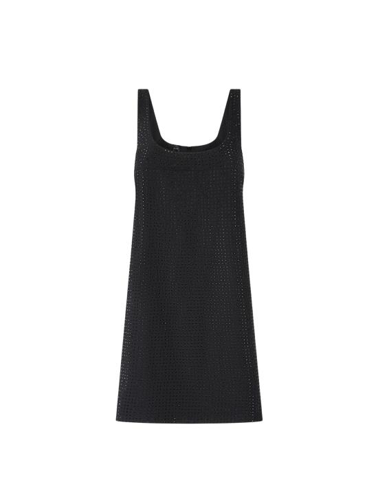 25FW 핑코 미디 원피스 105927 A287Z99 Black