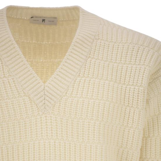 25FW 피티토리노 스웨터 TL4SSV120ICH WHITE - PT TORINO