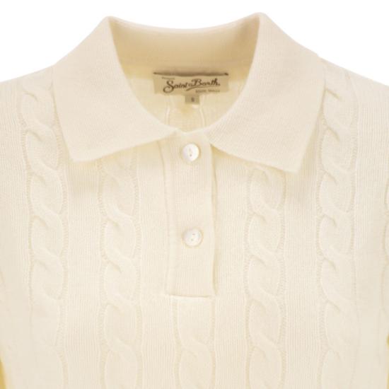 25FW 세인트바쓰 폴로 티셔츠 SVOY002 CREAM - MC2 SAINT BARTH