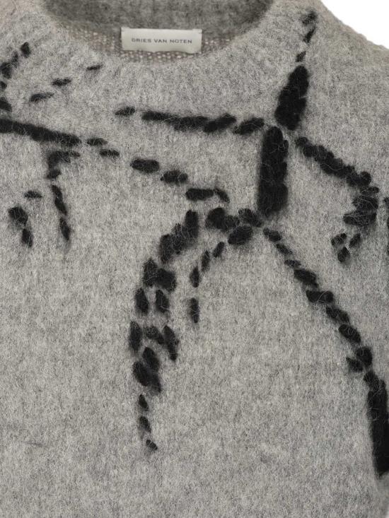 25FW 드리스 반 노튼 스웨터 2520212282709 804 Grey - DRIES VAN NOTEN