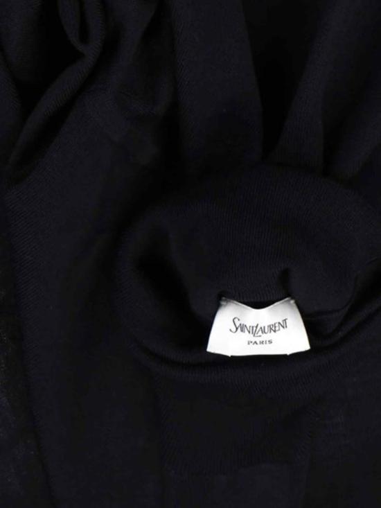 25FW 생로랑 울 터틀넥 스웨터 821739 Y76GM1000 BLACK - SAINT LAURENT