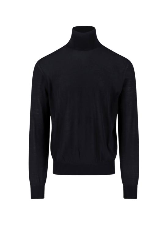 25FW 생로랑 울 터틀넥 스웨터 821739 Y76GM1000 BLACK