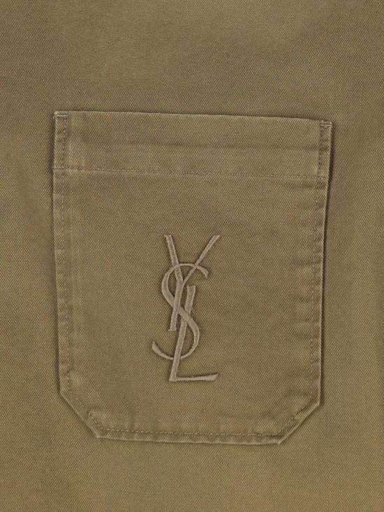 25FW 생로랑 긴팔 셔츠 838697 Y253W3530 Kaki - SAINT LAURENT