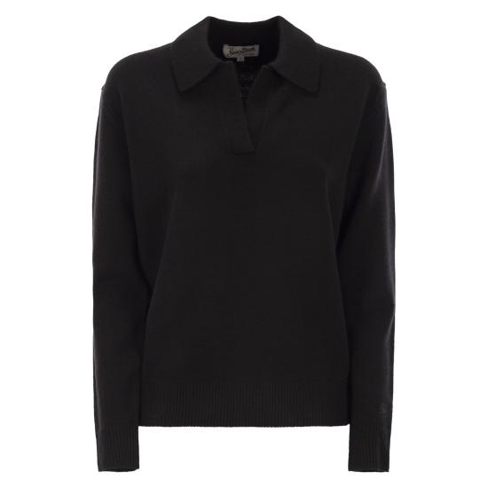 25FW 세인트바쓰 폴로 티셔츠 EZE0003 BLACK