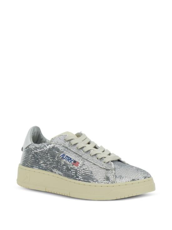 25FW 오트리 달라스 로우 고트스킨 스니커즈 ADLW TI05SILVERWHT Silver - AUTRY