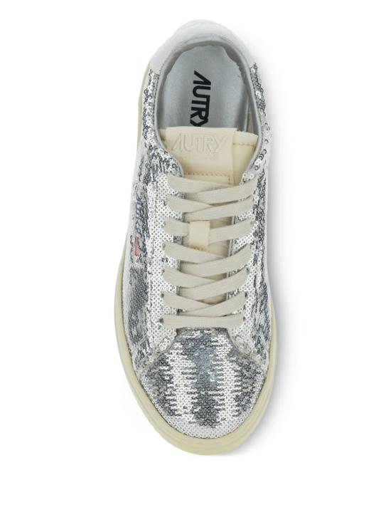 25FW 오트리 달라스 로우 고트스킨 스니커즈 ADLW TI05SILVERWHT Silver - AUTRY