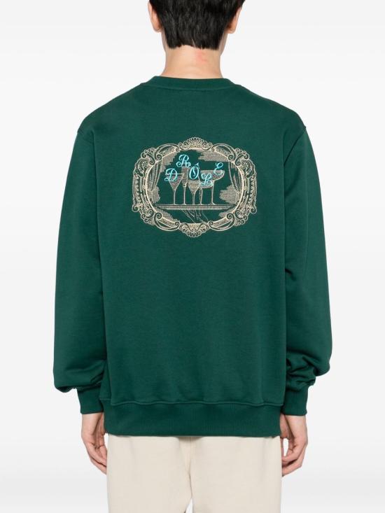 25FW 드롤드무슈 긴팔 티셔츠 HSW169 CO127DGN Green - DROLE DE MONSIEUR