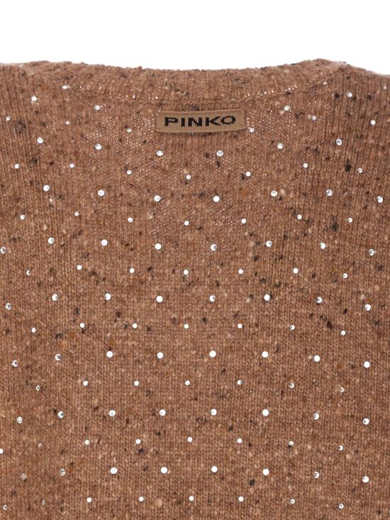 25FW 핑코 가디건 105739 A2U4C3Z Beige - PINKO