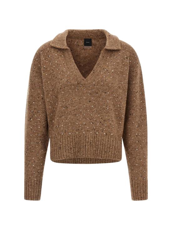 25FW 핑코 긴팔 티셔츠 105684 A2U4C3Z Beige