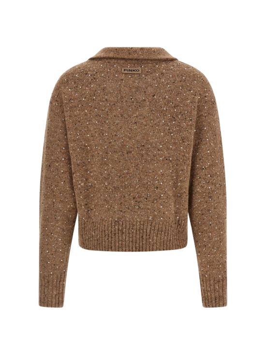 25FW 핑코 긴팔 티셔츠 105684 A2U4C3Z Beige - PINKO