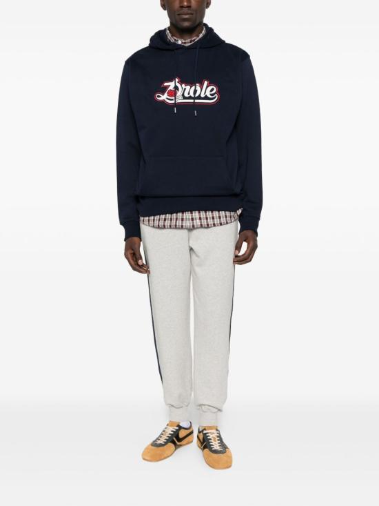 25FW 드롤드무슈 긴팔 티셔츠 HO189 CO127NY Blue - DROLE DE MONSIEUR